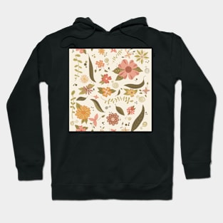 Boho Bouquet Flower Pattern Hoodie